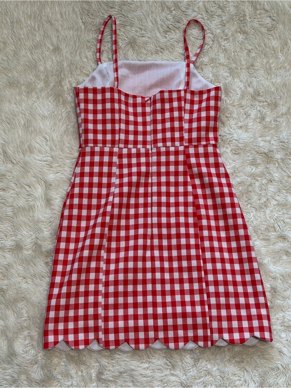 English Factory Gingham Checked Plaid Mini Dress - Size XS - Picture 4 of 9